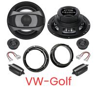 Crunch GTI6.2E Componentes Juego de Altavoces Compatible para VW Golf 4 Varia...