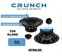 CRUNCH GTS-6.2C Sistema de altavoces compuesto de 2 vías 200 vatios 16,5 cm
