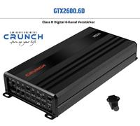 CRUNCH GTX2600.6D - Amplificador digital Class D de 6 canales con 2640 W máx. | Gravity Mini AMPLIFIERS | CRUNCH Car Audio Unlimited