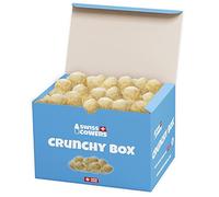 Crunchies de queso Swiss Cowers, 100% leche suiza, perfecto para perros jóvenes y mayores, cuidado dental, sin lactosa, irresistiblemente crujientes aperitivos para perros (caja de 350 g)