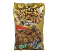 Crunchy Asteroides Glow Gold - Bolsa 1 kg de Gominolas Crujientes y Ácidas con Recubrimiento Dorado, Sabor Frutas del Bosque, Sin Gluten y Sin Lactosa, Perfectas para Fiestas, Eventos