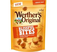 Crunchy - Caramel Bites Blissful - Caramelos Crujientes de Caramelo, Sabor Auténtico y Delicioso, Bolsa de 140 g, Confitería Tradicional Alemana, compatible con Werther's - 140g