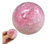 Crunchy Stress Ball Squeeze Toy - 6cm Fidget Ball | Noisy Sensory Slow Rising Texture Durable Hand Toy | Calming Relief for Kids Teens Adults Students Focus Ańxìëtyy Play Use Safe