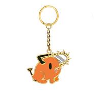 Crunchyroll - Chainsaw Man - Chibi Design 2 - Llavero de metal esmaltado, llavero - 6 cm - original y con licencia, amarillo