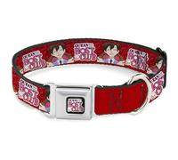 Crunchyroll - Collar para Mascotas, Collar de Perro, Hebilla de cinturón de Seguridad de Metal, Ouran Host Club Haruhi, Pose Sonriente con Rosas y Logotipo Rojo, 9.5 a 13 Pulgadas, 1.0 Pulgadas de