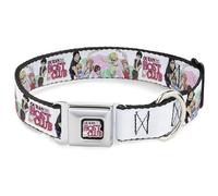 Crunchyroll - Collar para mascotas, collar de perro, hebilla de cinturón de seguridad de metal, postura de grupo de siete personajes de Ouran High School y logotipo blanco, 20 a 31 pulgadas, 1.5