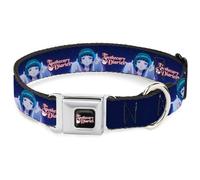 Crunchyroll Collar para Mascotas, Collar de Perro, Hebilla de cinturón de Seguridad de Metal, The Apothecary Diaries Maomao Entrega Postura y Logotipo morados, 15 a 24 Pulgadas de Ancho