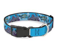 Crunchyroll - Collar para Mascotas, Collar de Perro, Hebilla de plástico, Mushoku Tensei Badigadi Flex Pose y Logotipo del título, Azul, 8.5 a 12 Pulgadas, 0.5 Pulgadas de Ancho