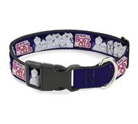 Crunchyroll - Collar para Mascotas, Collar de Perro, Hebilla de plástico, Ouran High School Host Club, Personaje Garabato y Logotipo Violeta, 15 a 24 Pulgadas, 1.0 Pulgadas de Ancho
