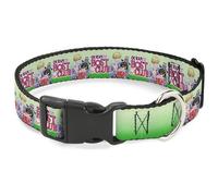 Crunchyroll - Collar para Mascotas, Collar de Perro, Hebilla de plástico, Ouran Host Club Haruhi y Friends Group Pose y Logo Greens, 15 a 24 Pulgadas de Ancho