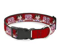 Crunchyroll - Collar para Mascotas, Collar para Perro, Hebilla de plástico, Ouran Host Club Haruhi con Rosas y Logotipo Rojo, 50 a 78 cm, 3.8 cm de Ancho