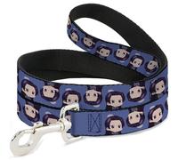 Crunchyroll - Correa para Mascotas, Correa para Perro, The Apothecary Diaries Chibi Jinshi Flip Pose Azul, 4 pies de Largo 1.5 Pulgadas de Ancho