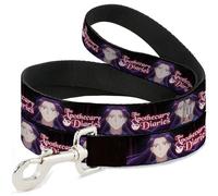 Crunchyroll - Correa para Mascotas, Correa para Perro, The Apothecary Diaries Jinshi Pose y Logotipo del título, Negro, 4 pies de Largo y 1.0 Pulgadas de Ancho