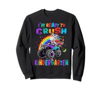 Crush Kindergarten Unicorn Monster Truck Back to School Sudadera