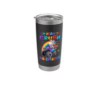 Crush Kindergarten Unicorn Monster Truck Back to School Vaso térmico de acero inoxidable de doble pared