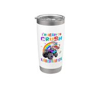 Crush Kindergarten Unicorn Monster Truck Back to School Vaso térmico de acero inoxidable de doble pared
