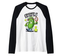 Crushed It You Big Dill Pickle Tennis Camiseta Manga Raglan
