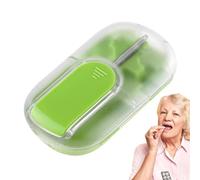 Crusher tablet, divisor de píldoras | Estuche de píldora de viaje reutilizable,Caja de almacenamiento de medicamentos portátiles, organizadores de tabletas portátiles para viajes, hogar, escuela