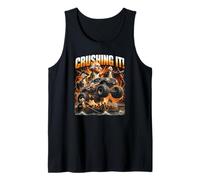 Crushing It George Washington Monster Truck 4 de Julio Camiseta sin Mangas