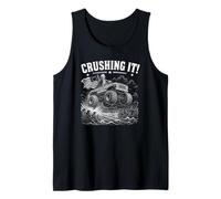 Crushing It George Washington Monster Truck 4 de Julio Camiseta sin Mangas