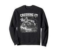 Crushing It George Washington Monster Truck 4 de Julio Sudadera