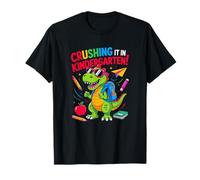 Crushing It In Kindergarten - Bonito regalo de diseño gráfico escolar Camiseta