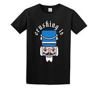 Crushing It Print Unisex T-Shirts Men tee Cotton Tops Black Shirt XXL