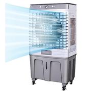 CRUSIO Enfriador de Aire Portátil con 4 Ruedas Universales, Tanque de Agua de 60 L, Oscilación de 120 °, Liviano, Silencioso, 3 Velocidades Enfría hasta 60 M², para Interior, Almacén (Size : 500W)
