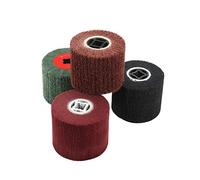 CruSio Rueda de Pulido de Trefilado de 1 Pieza Almohadilla Agria de Nylon Cepillo de Rueda de Aleta Abrasiva de Nylon No Tejido Rueda de Tambor de Pulido para Metalurgia (Grano: 180)/320