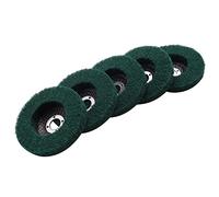 CruSio Ruedas de Aleta de Fibra de Nailon, 5 Uds., Rueda de Pulido, Estropajo, Disco de Molienda para Amoladora Angular para Pulidor de Metal