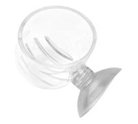 Crustacean Plate - Terrarium Drifting Vessel with Vacuum Hook | Aquatic Nutritious Meal Holder & Clear Acrylic Station, Hanging Caddy for Bearded Dragon, Betta, Turtle and Shrimp