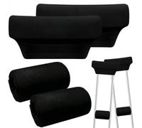 Crutches Padding - 2-Piece Soft Comfortable Replacement Armpit Crutch Covers | Breathable Adjustable Pressure Relief Pads, for Relief Chafing Protection Men Women Adults Seniors Kids Amputee Disabled