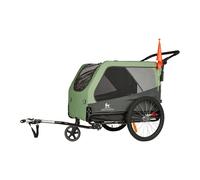 Cruvado de Knuffelwuff remolque y cochecito para perros cómodo, ideal para pasear en bicicleta con seguridad