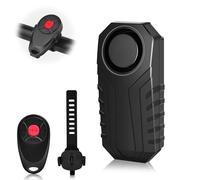 Cruxer Alarma de bicicleta con control remoto, sensor de movimiento de vibración inalámbrico, sistema de alarma para motocicleta, protección antirrobo de 113 dB, accesorios antirrobo para bicicleta de