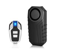 Cruxer Alarma de bicicleta con control remoto, sensor de movimiento de vibración inalámbrico, sistema de alarma para motocicleta, protección antirrobo de 113 dB, accesorios antirrobo para bicicleta de