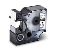 Cruxer Cinta de etiquetas compatible con DYMO D1 de 24 mm de repuesto para D1 53713 S0720930 etiquetas negras sobre blancas para LabelWriter 450 Duo 400 LabelManager 300 400 450D, 5 unidades
