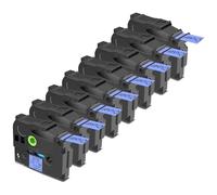 Cruxer Compatible con Brother P-touch TZe-541 Blue Lamined Bandas, Negro sobre Azul 0.70'' 18mm x 8m Cinta de escritura Reemplazo para Brother PT-P710BTH PT-D410 PT-E550WVP PT-P700 PT-2500PC (paquete