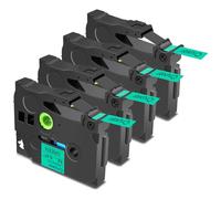 Cruxer Compatible con Brother P-touch TZe-731 Green Laminated Bandas, Negro sobre Verde 0,47 pulgadas 12 mm x 8 m Cinta de escritura de repuesto para Brother PT-H100R PT-200 PT-H105 PT-H110 PT-D410