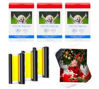 Cruxer Compatible for Canon Selphy CP1300 CP1500 Papel fotográfico KP-36in 3115B001(AA) 10x15 Photo Paper for Cannon Selphy CP CP910 CP780 CP760 CP1000 CP1200, 36 papeles + 1 cartucho de tinta Set de