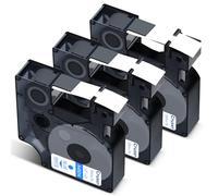 Cruxer Pack de 3 cintas de etiquetas compatibles con Dymo D1 45014 S0720540 A45014, azul sobre blanco, 12 mm x 7 m, repuesto para Dymo LabelManager 160 210D 500TS Labelpoint 100 350 Labelwriter DUO 3M