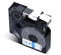 Cruxer Paquete de 40 cintas de etiquetas compatibles con Dymo D1 45011 S0720510 A45011, azul sobre transparente, 12 mm x 7 m, repuesto para Dymo LabelManager 160 210D 500TS Labelpoint 100 350