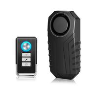 Cruxer Sistema de alarma de bicicleta con sensor de movimiento remoto, alarma de motocicleta con control remoto, alarma de bicicleta antirrobo de 110 dB, seguridad de vibración inalámbrica impermeable