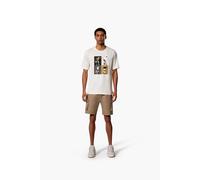 CRUYFF Turn Tee Cream/gold Talla: XS | Camisetas con Decoración Impresa Outlet | Hombre | Blanco