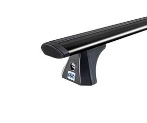 Cruz Arearicambi - Barras portaequipajes Modelo Airo Dark T aerodinamiche de Aluminio Color Negro 108cm Plateado