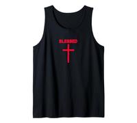 Cruz bendita sutil minimalista Fe cristiana religiosa Camiseta sin Mangas