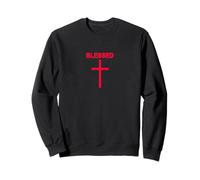 Cruz bendita sutil minimalista Fe cristiana religiosa Sudadera