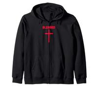Cruz bendita sutil minimalista Fe cristiana religiosa Sudadera con Capucha