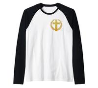 Cruz Celta Católica Cristiana - Nudo Celta Camiseta Manga Raglan