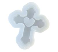 Cruz con correa de joyería colgante artístico de silicona para colgantes de joyería de arena rápida y decoraciones de consola, formas de manualidades de resina epoxi