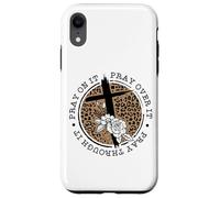Cruz con Estampado de Leopardo He Is Risen Carcasa para iPhone XR